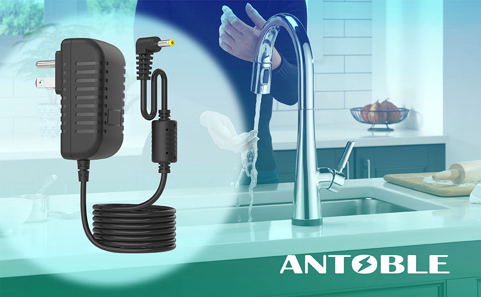 ANTOBLE 9V Faucet Power Supply Adapter for Delta Touch2O AC