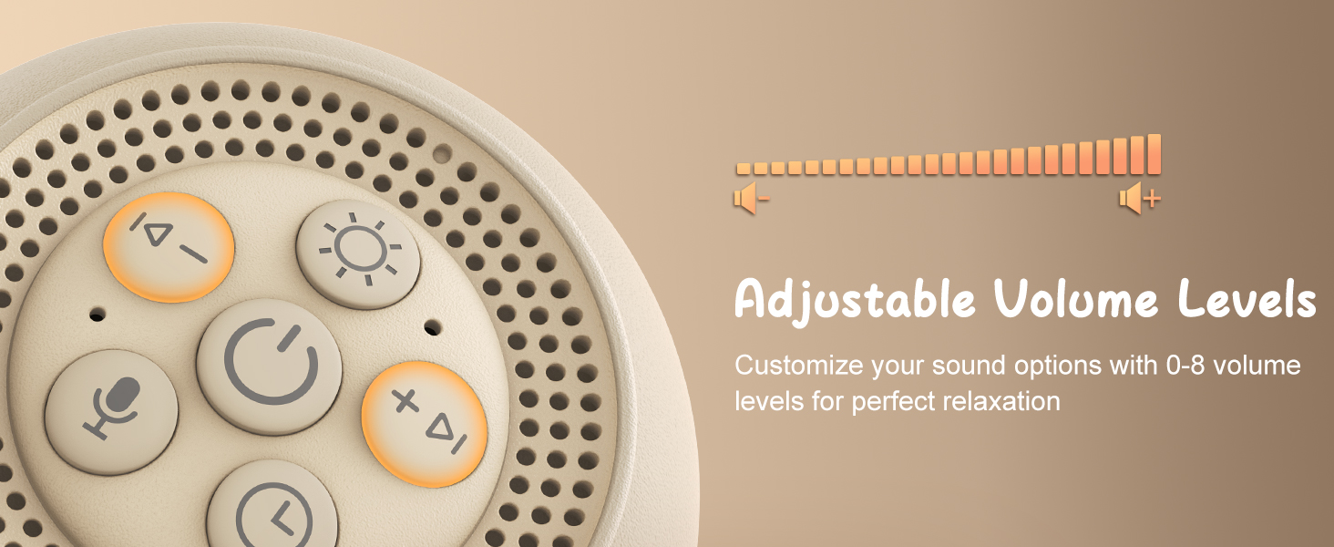 Afuosy sound machine volume control