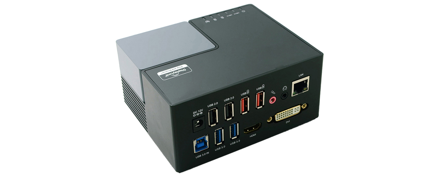 ug39dk3 deluxe docking station multi ports multi monitor vga usb rj45 ethernet ports audio