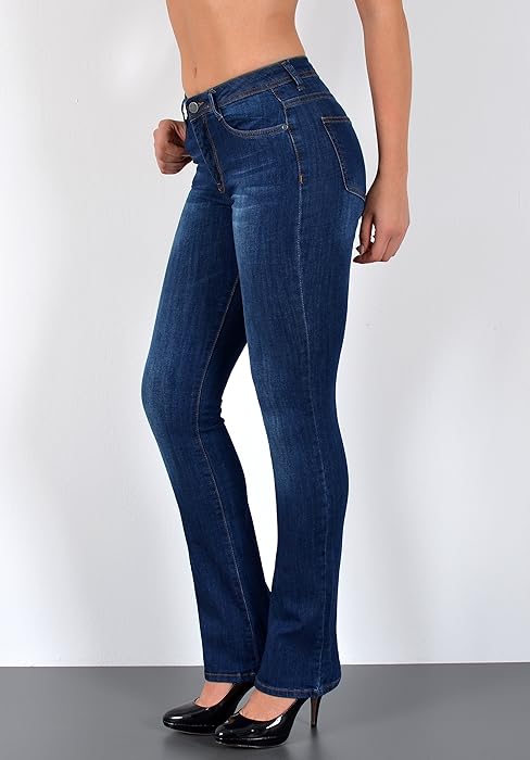 J287 Vergleichstabelle Bootcut Jeans High Waist