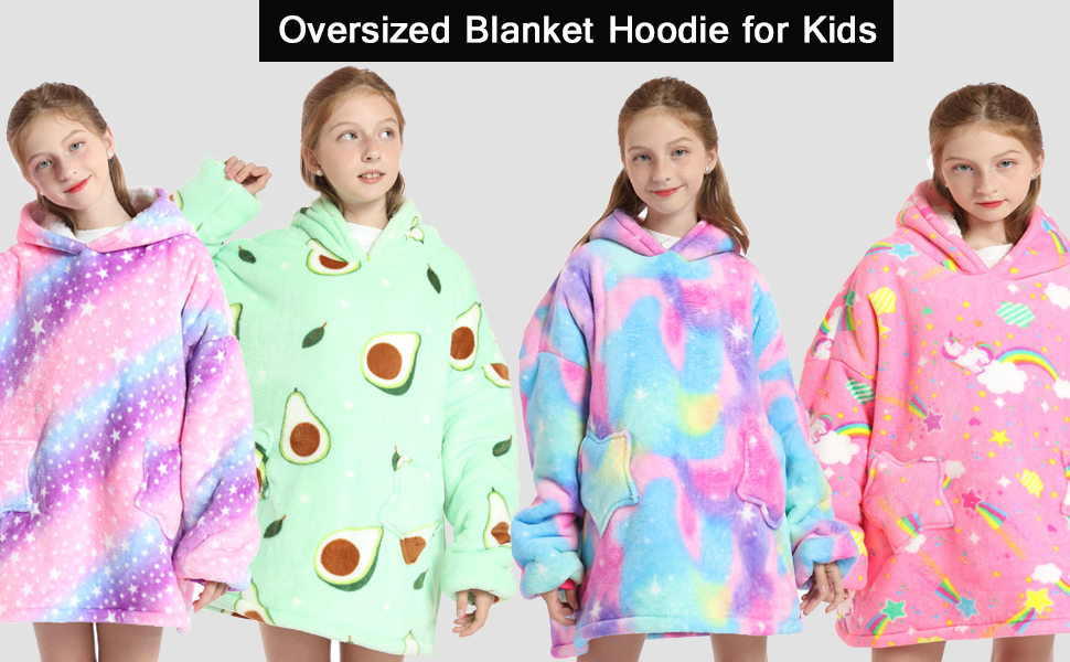 Kids Oversized Blanket Hoodie