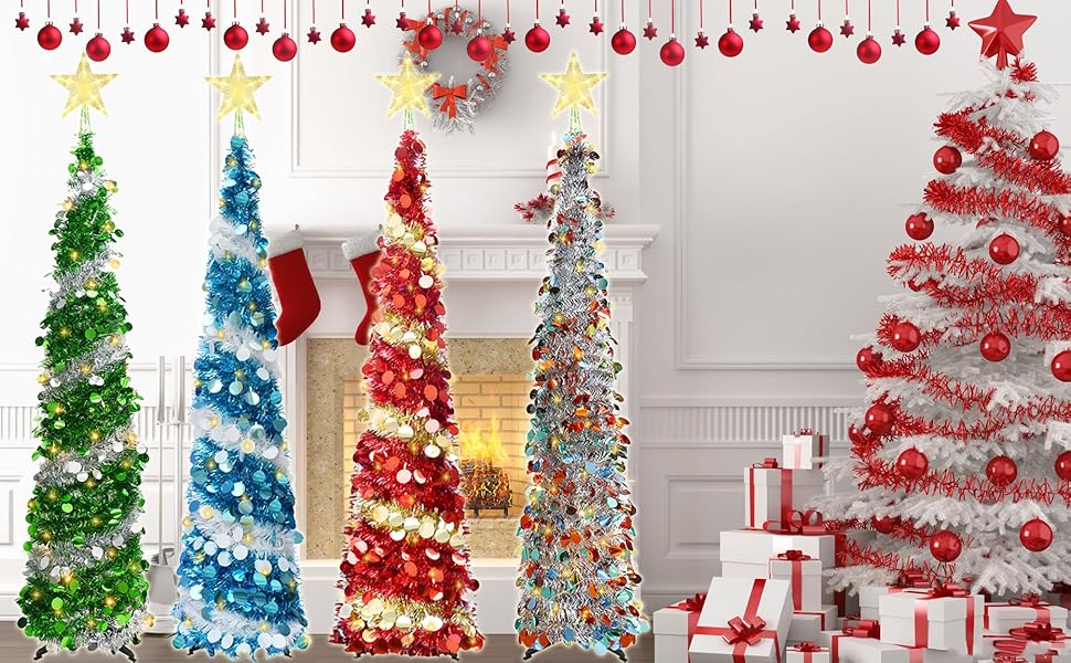 PopUp Artificial Christmas Tree, Collapsible Pencil