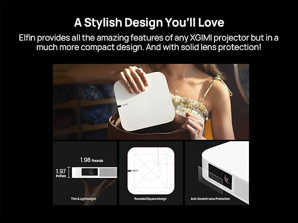 プロジェクター XGIMI Elfin Projector FHD Android TV XGIMI Elfin Flip, 1080P FHD Resolution, DLP Projector