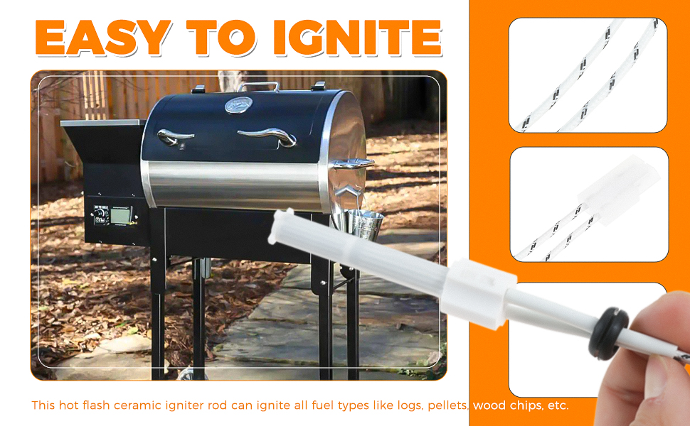 MOOTVGOO Ceramic Hot Rod Igniter, Hot Flash Ceramic