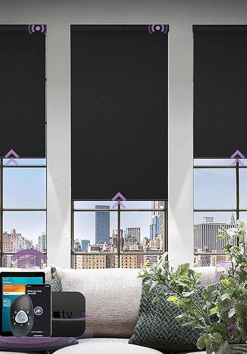 homekit roller shades black