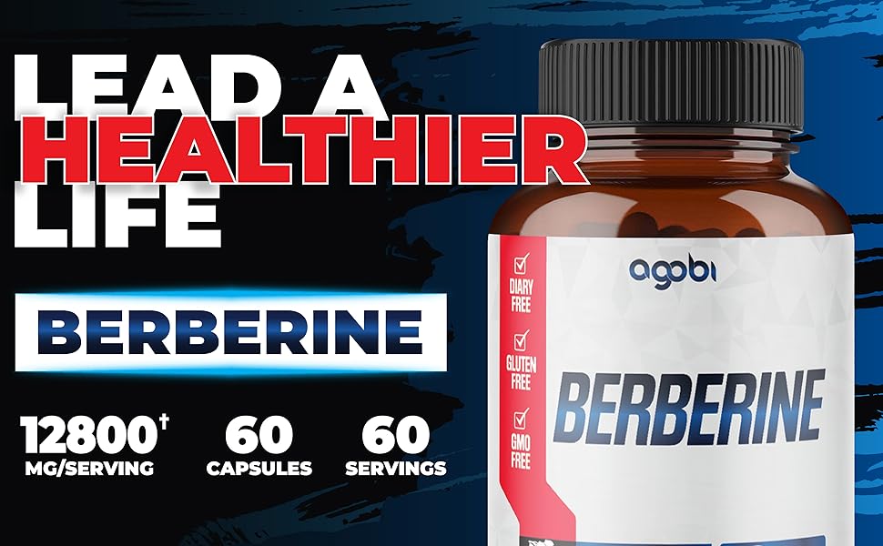 8in1 Berberine Supplement 12800mg with Ceylon, Milk Thistle, Turmeric, Elderberry & More