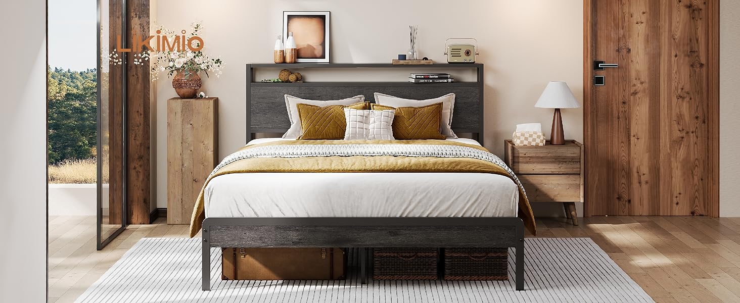 bed frame full with headboard