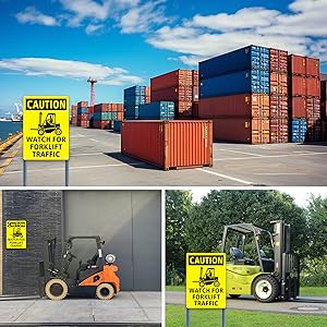 caution watch for forklift traffic sign,watch for forklift traffic sign,forklift traffic sign