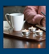 showcasing scented tea lights