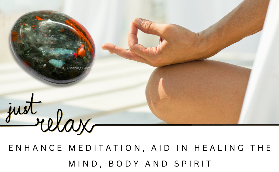 healing crystal worry stone for anxiety stress relief