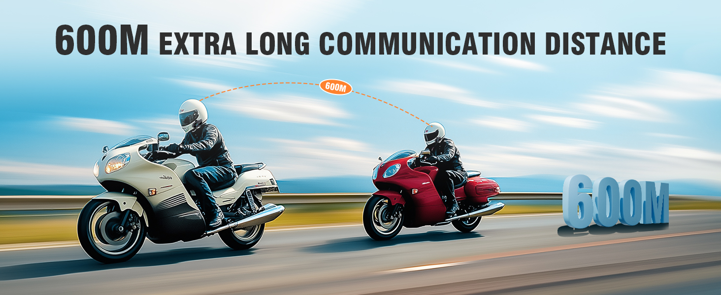 C6 EDYELL Motorcycle Bluetooth Headset
