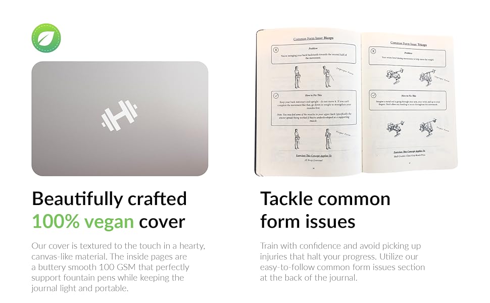 Weight training tracker, habit nest, weightlifting gym buddy journal