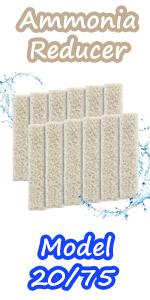 6 count phosphate reducer filter pads fish tank filter pads for quietflow led pro model 10-15