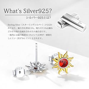 Amazon | ChicSilver 太陽 サン ピアス レディース 人気