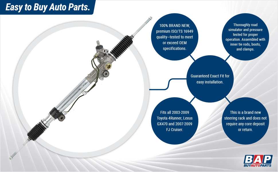 NEW POWER STEERING RACK AND PINION FITS LEXUS GX470 TOYOTA 4RUNNER FJ