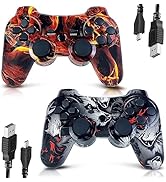 PS3 プレステーション3 Amazon.com: Controller for PS3 Controller 2 Pack for