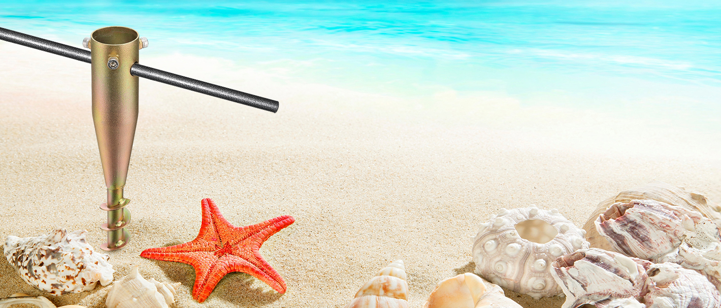 FactionGarden Beach Umbrella Sand Anchor 2 Pack, Heavy Duty In Ground Umbrella