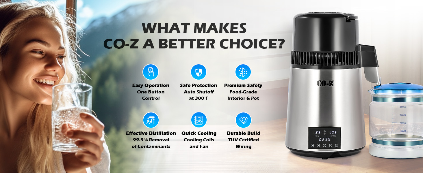 CO-Z water distiller