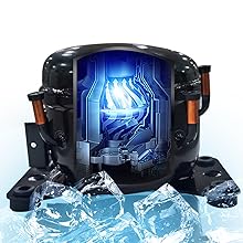 Amazon.co.jp: 車載冷蔵庫 46L -22℃~20℃ ポータブル冷蔵庫 2室