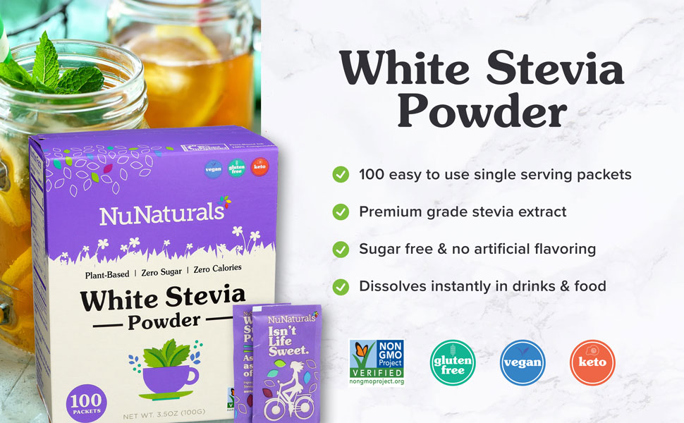 NuNaturals White Stevia Powder
