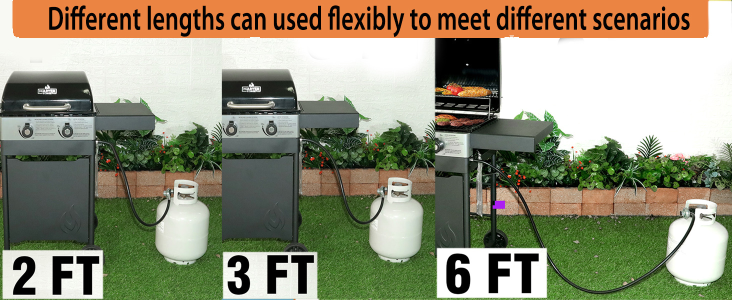 gas propane regulator with hose