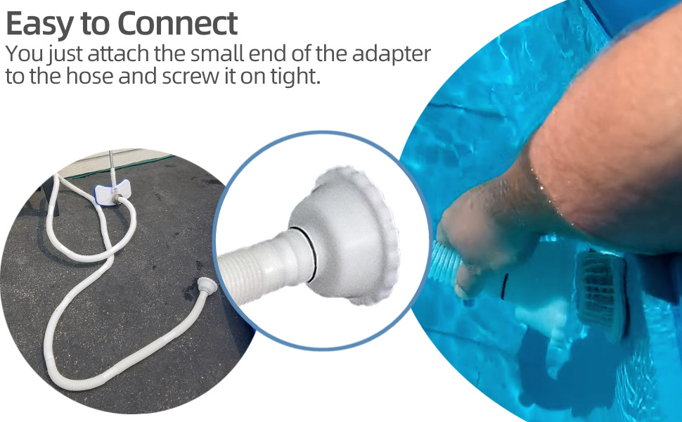 Vacuum Adapter RP/RX Skimmer Attachment Compatible with