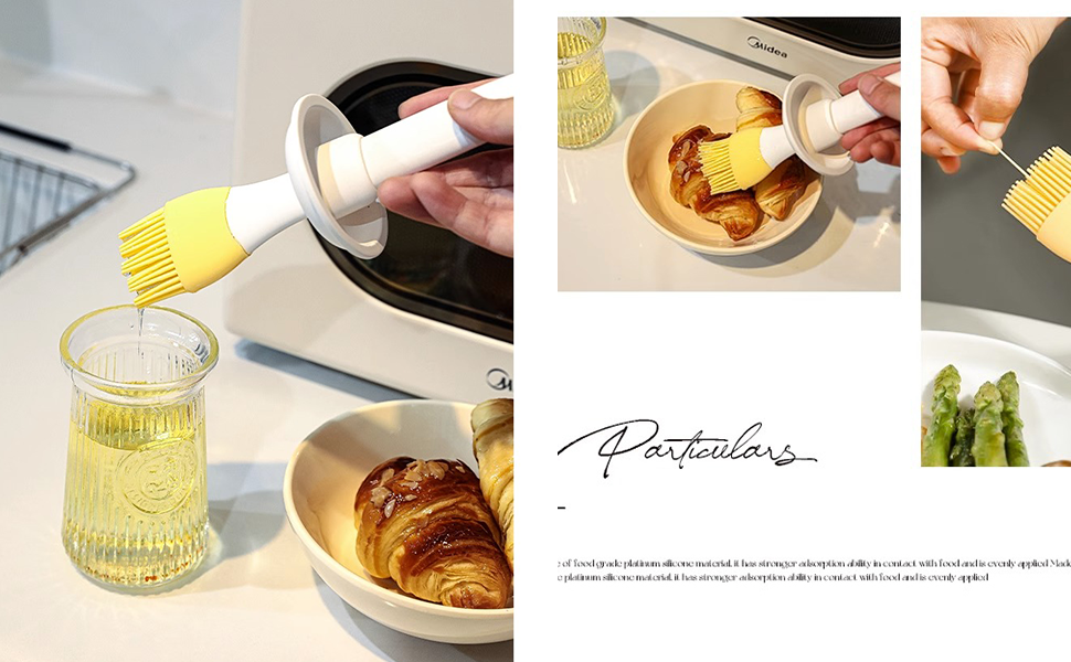 Oil Dispenser Bottle With Silicone Brush