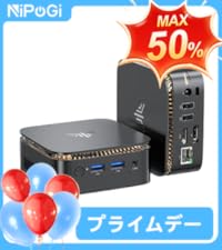 NiPoGi ミニpc N150 mini pc初登場2025新型 動作より高速 ミニPC