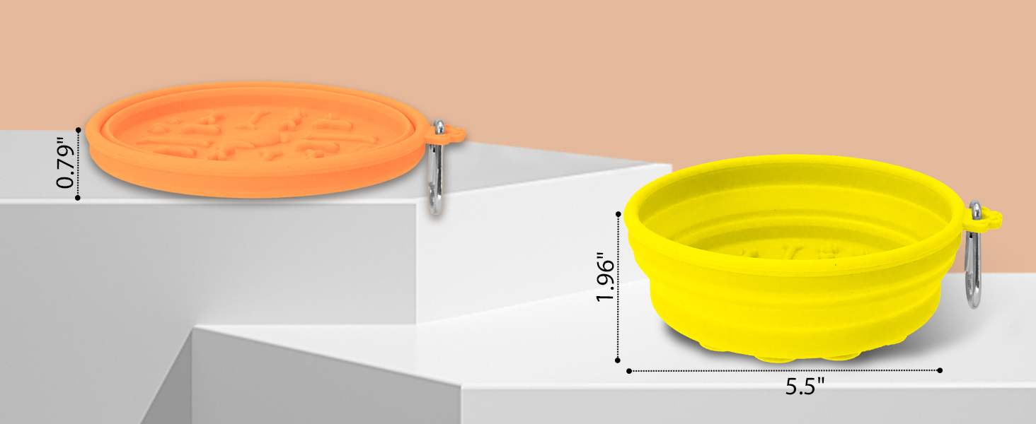 collapsible dog bowls