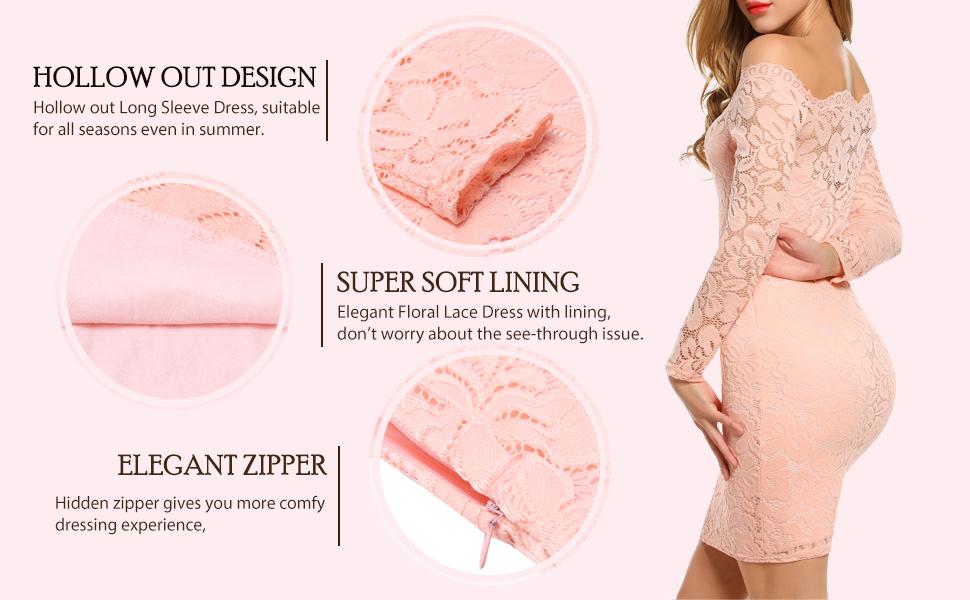 Detials for lace dress