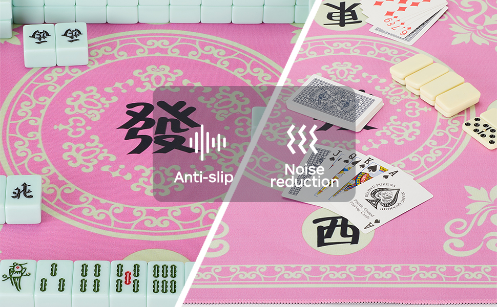 Mahjong Mat Game Table Mat Suitable for Mahjong Tile Game Poker Game Domino Game