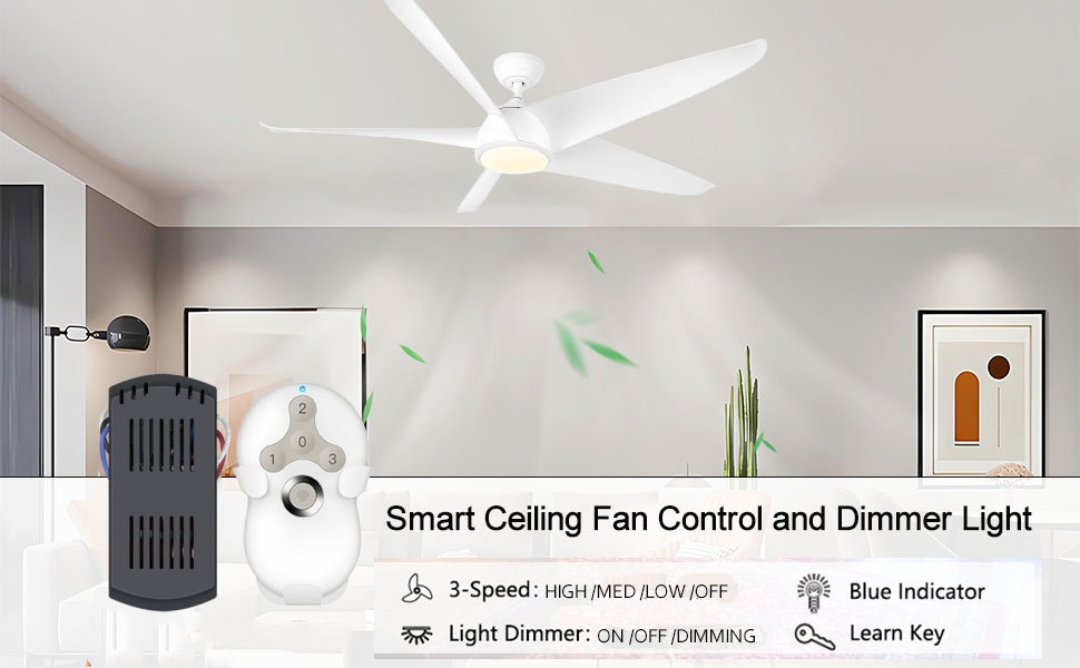 Breeze Bay Universal Ceiling Fan Remote Control and Receiver Kit Replacement of Hunter 99122