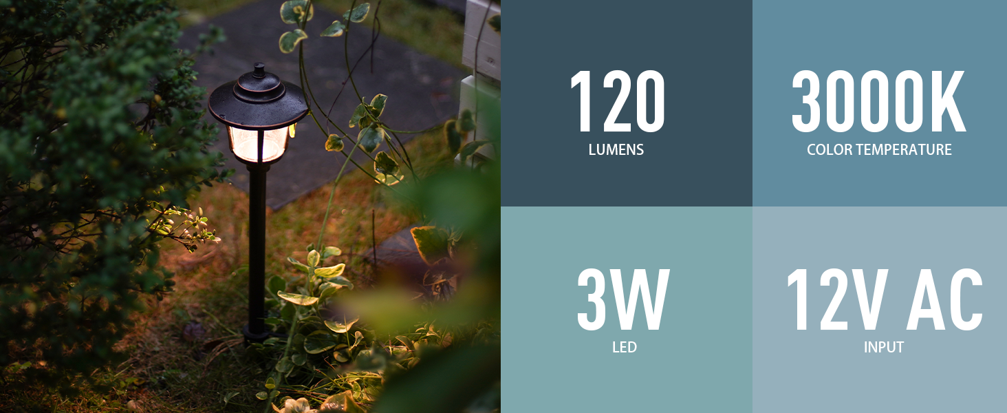 3W Path Lights
