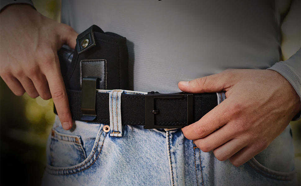 IBYADO 1.5 Inch Stiff Nylon Ratchet Belt, EDC Belt