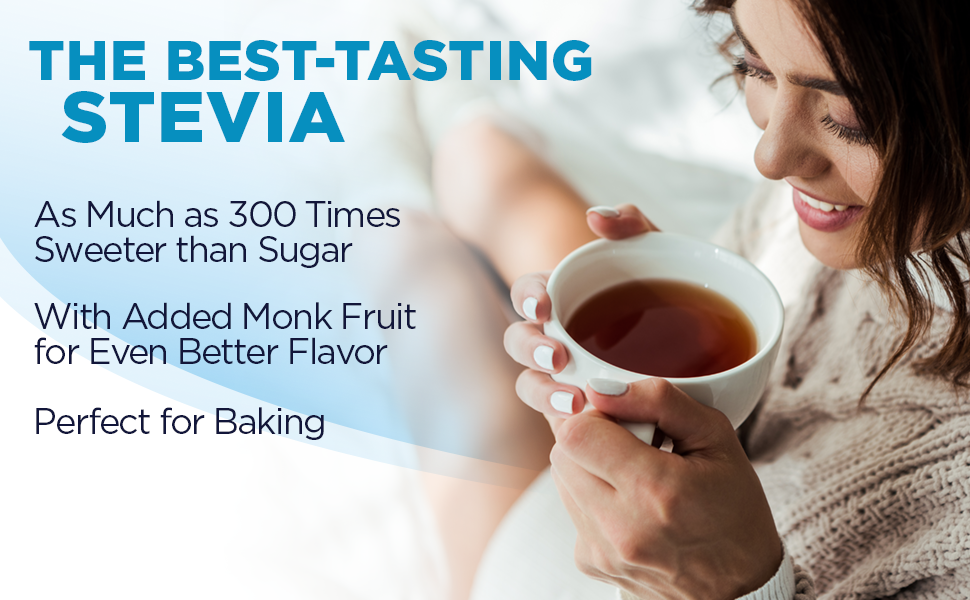 KAL Sure Stevia Plus Monk Fruit Packets, 100 Packets
