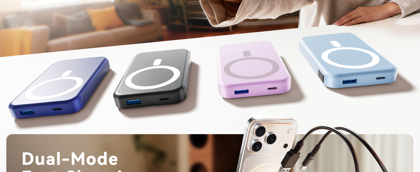 10000mAh Magnetic Portable Charger