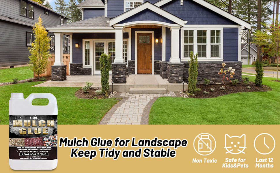 ESDS Mulch Glue for Landscaping 1 Gallon Pea Gravel Glue