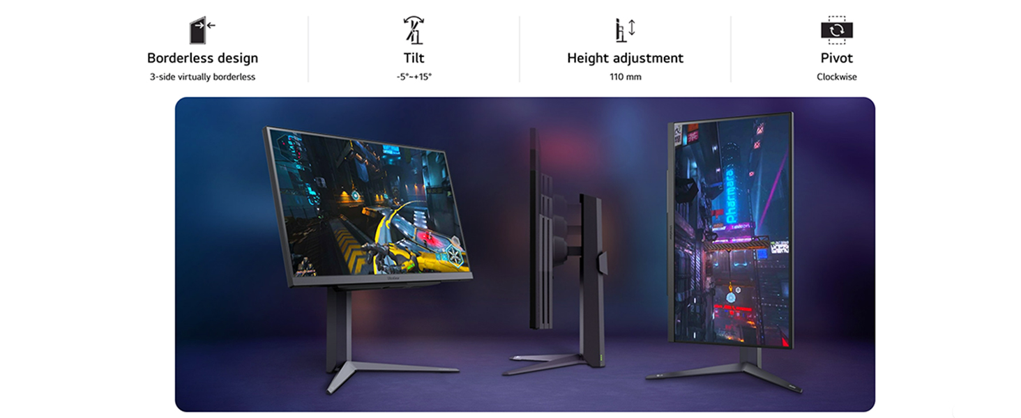 27” UltraGear QHD IPS 180Hz (O/C 200Hz) gaming monitor | 1ms (GtG), HDR10