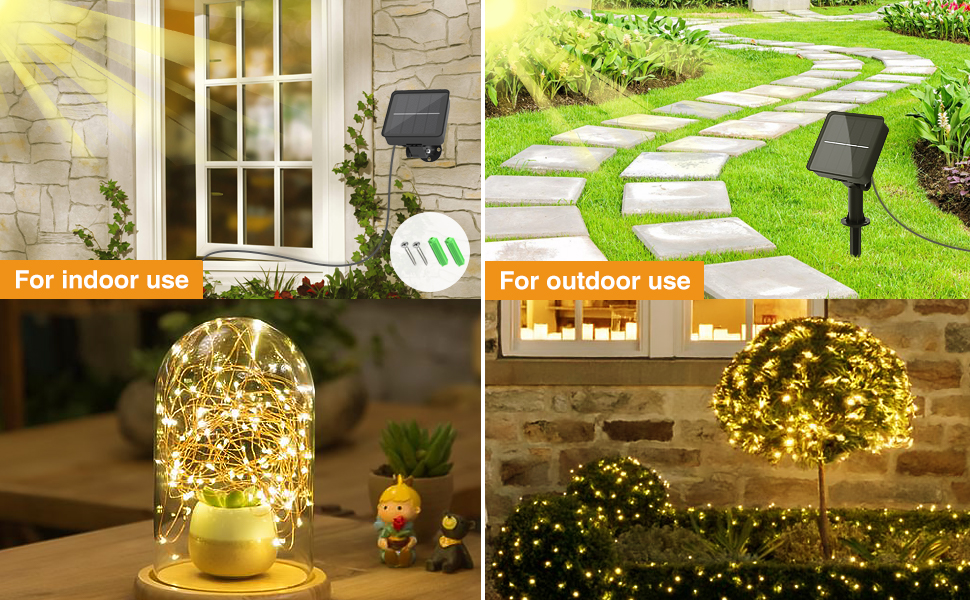 Solar Fairy Lights Outdoor,Total 104FT 320LED Solar String Lights