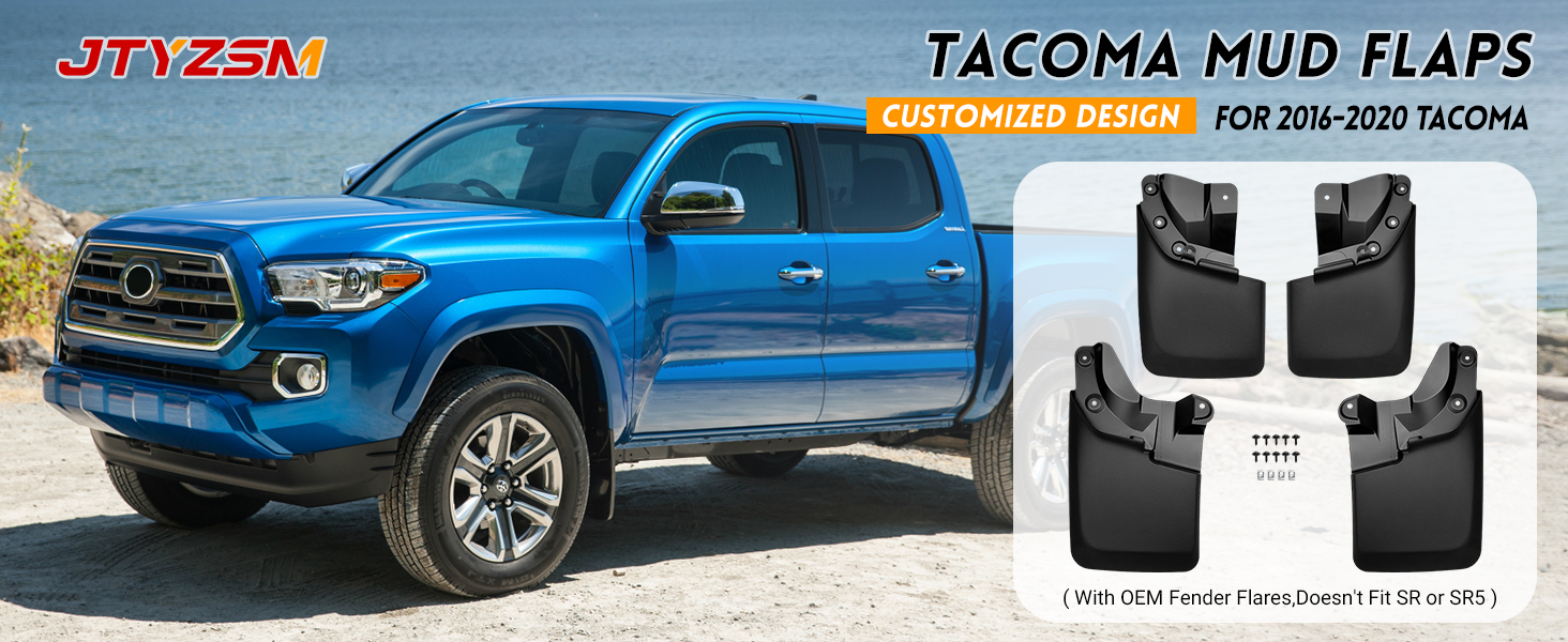 JTYZSM Mud Flaps for 20162021 Toyota with OEM