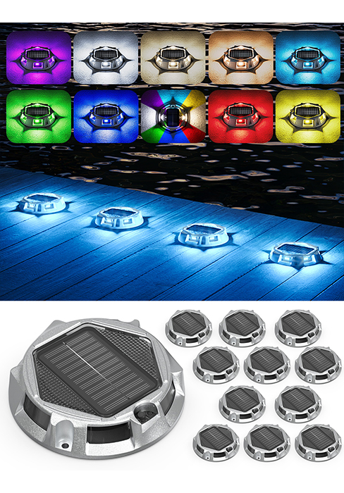ROUND SOLAR DOCK LIGHTS