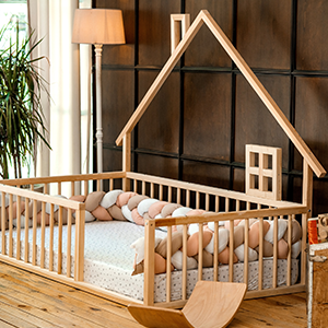 Montessori Floor Bed Frame Sturdy Modern Design