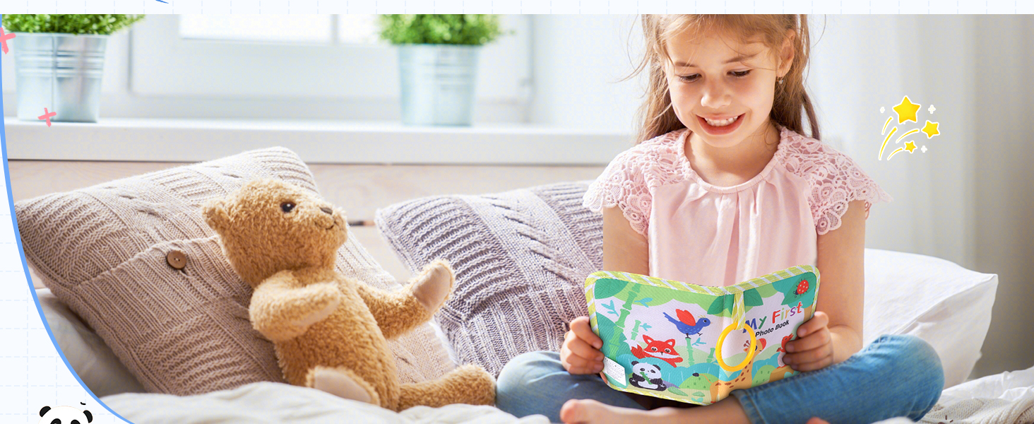 baby first photo album soft