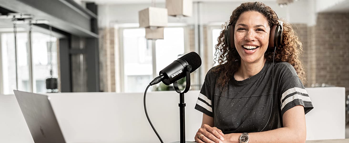 MV7X XLR Podcast Microphone pour le Podcasting, l'enregistrement