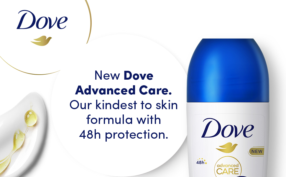 Dove Advanced Care Original Roll-on 50 ml. Our kindest to skin formula with 48h protection