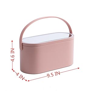 cosmetic bag with mirror