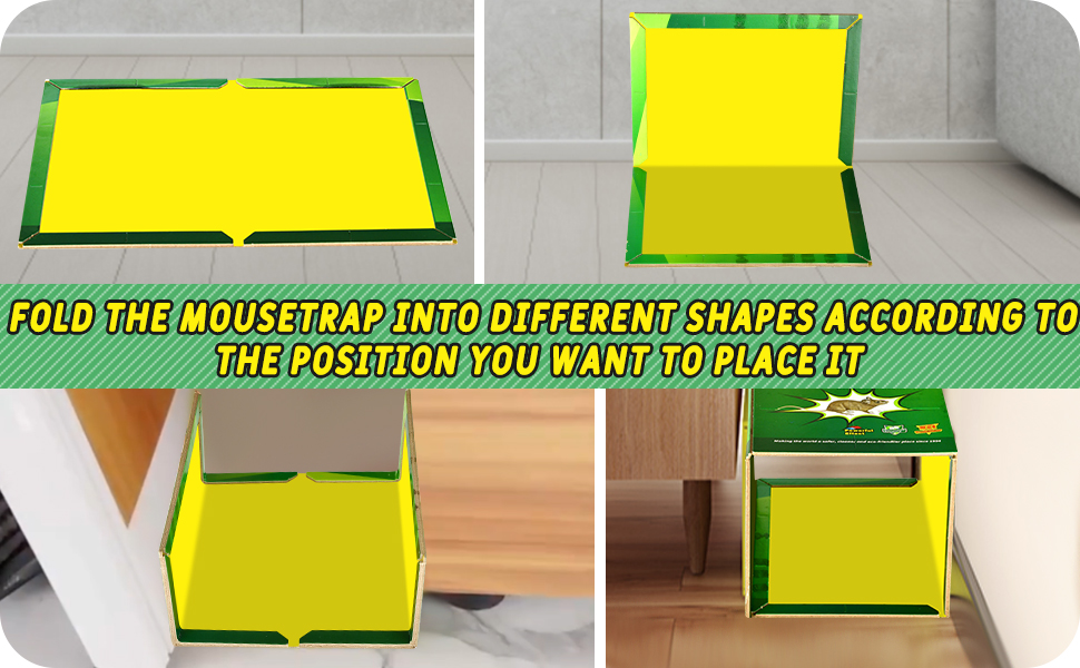 6 Pack Mouse Glue Traps, Large Rat Traps with Enhanced Stickiness