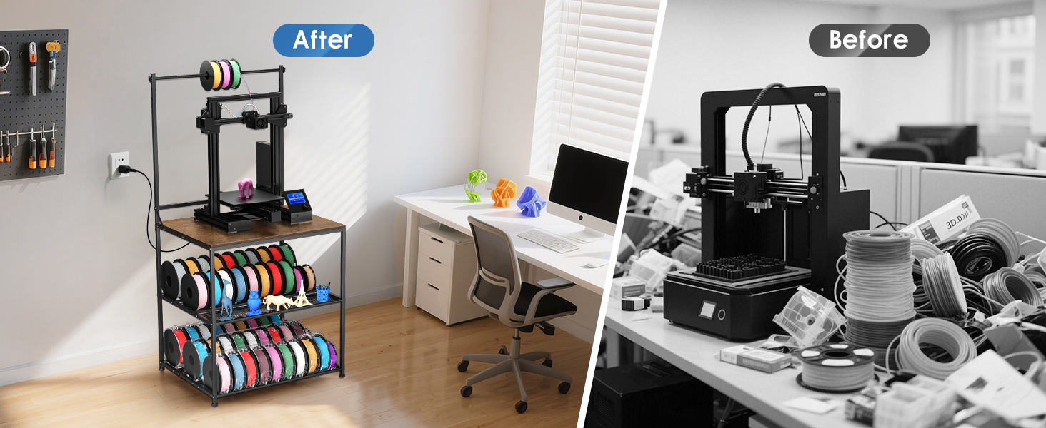 3d printer stand filament storage