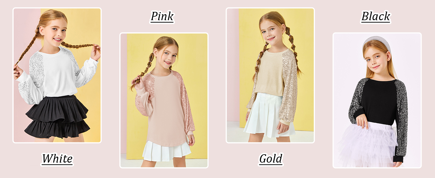 Sudadera de lentejuelas para niñas