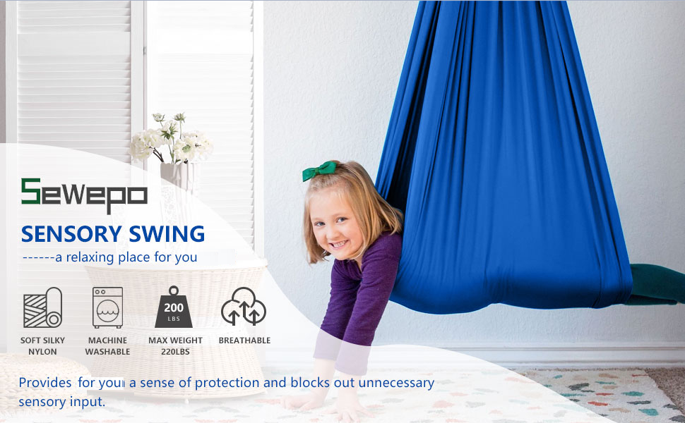 Sensory Swing Indoor Outdoor Used, Therapy Swing Great for Adults